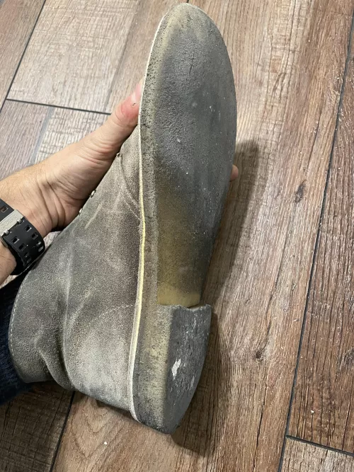What’s your favorite thing about crepe soles? Mine’s that dirt and hair and grit sticks to it so they always look gross and cause you to track stuff into people’s houses..