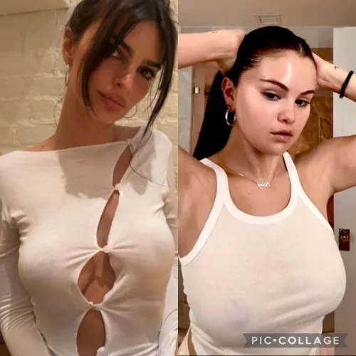 Who has the better nipples? Emrata or Selena Gomez?