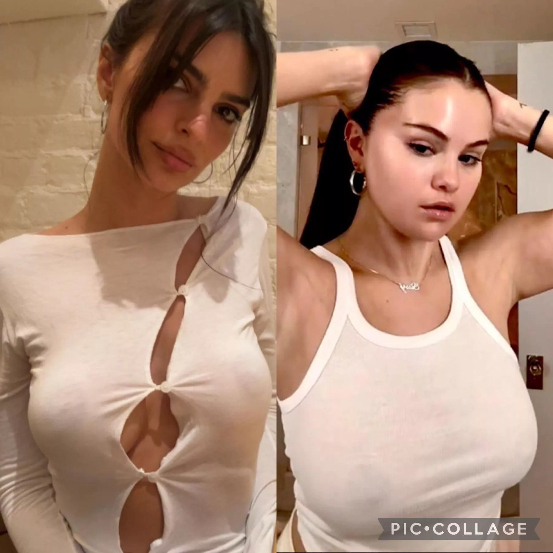 Who has the better nipples? Emrata or Selena Gomez?