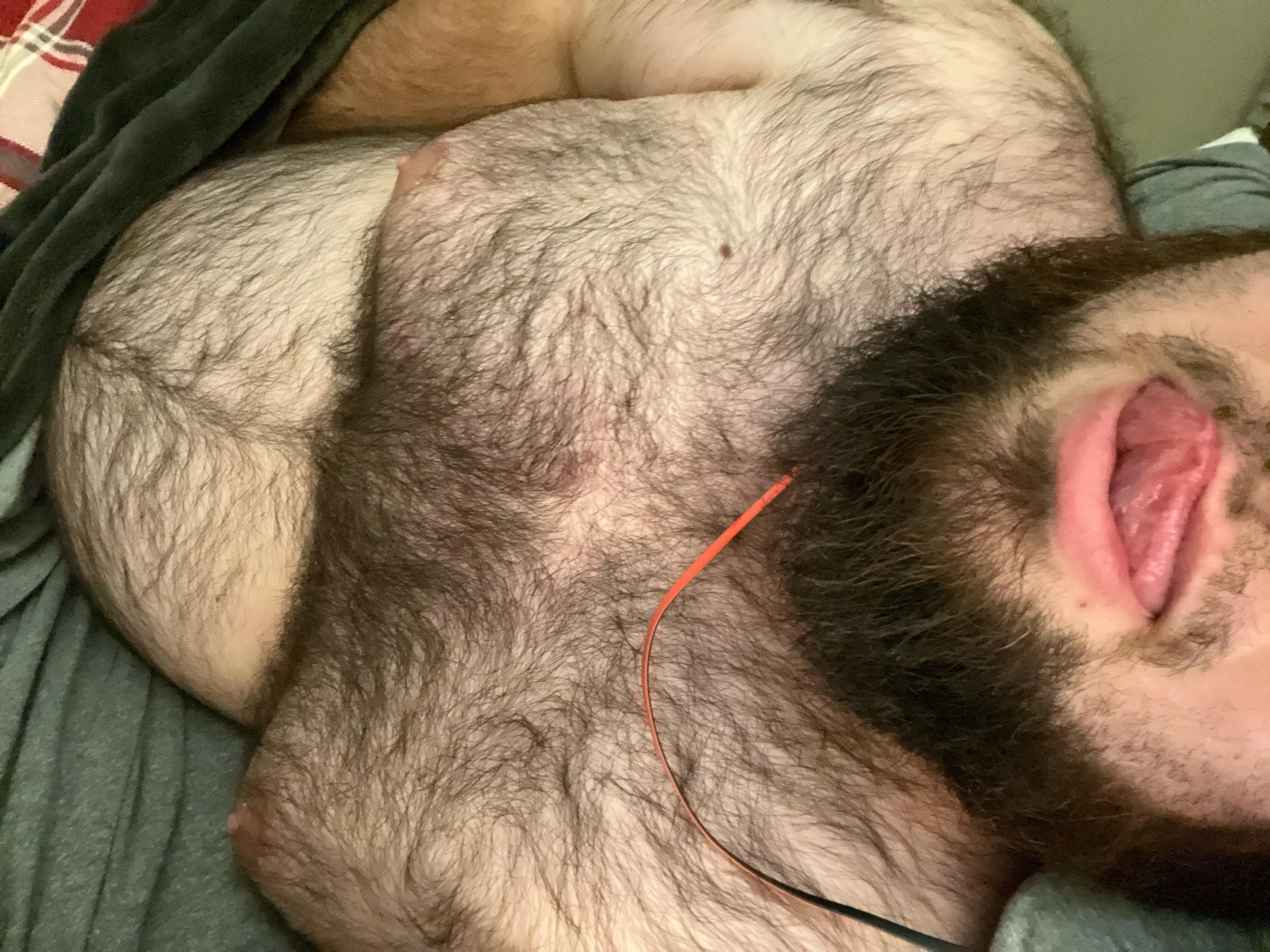 Who wants to follow the line of hair down….