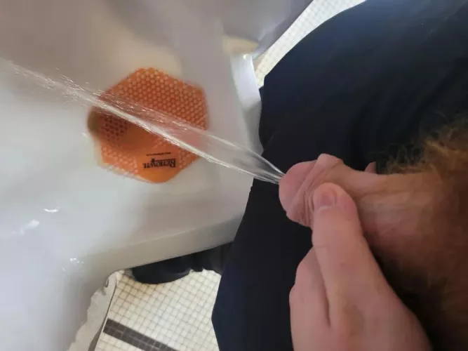 19yo peeing in a school bathroom
