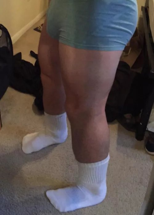 A little sweaty after a workout