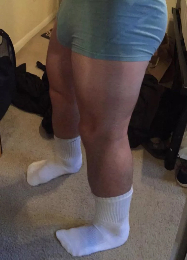 A little sweaty after a workout