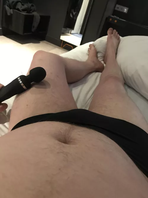 Are we using this thing on you or on me? Bored in hotellroom alone.