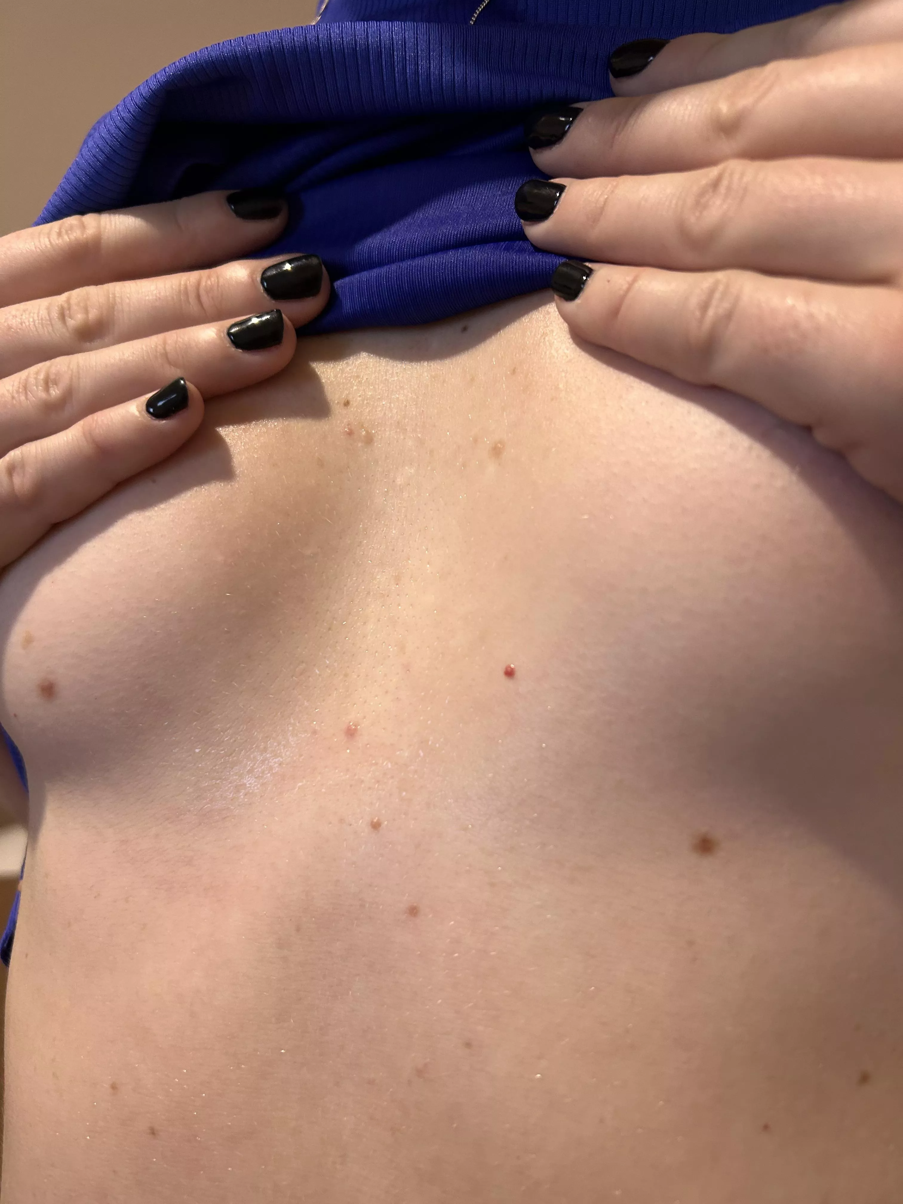 Boob sweat from my morning workout