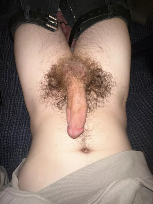 Can barely see my nuts under this much fur