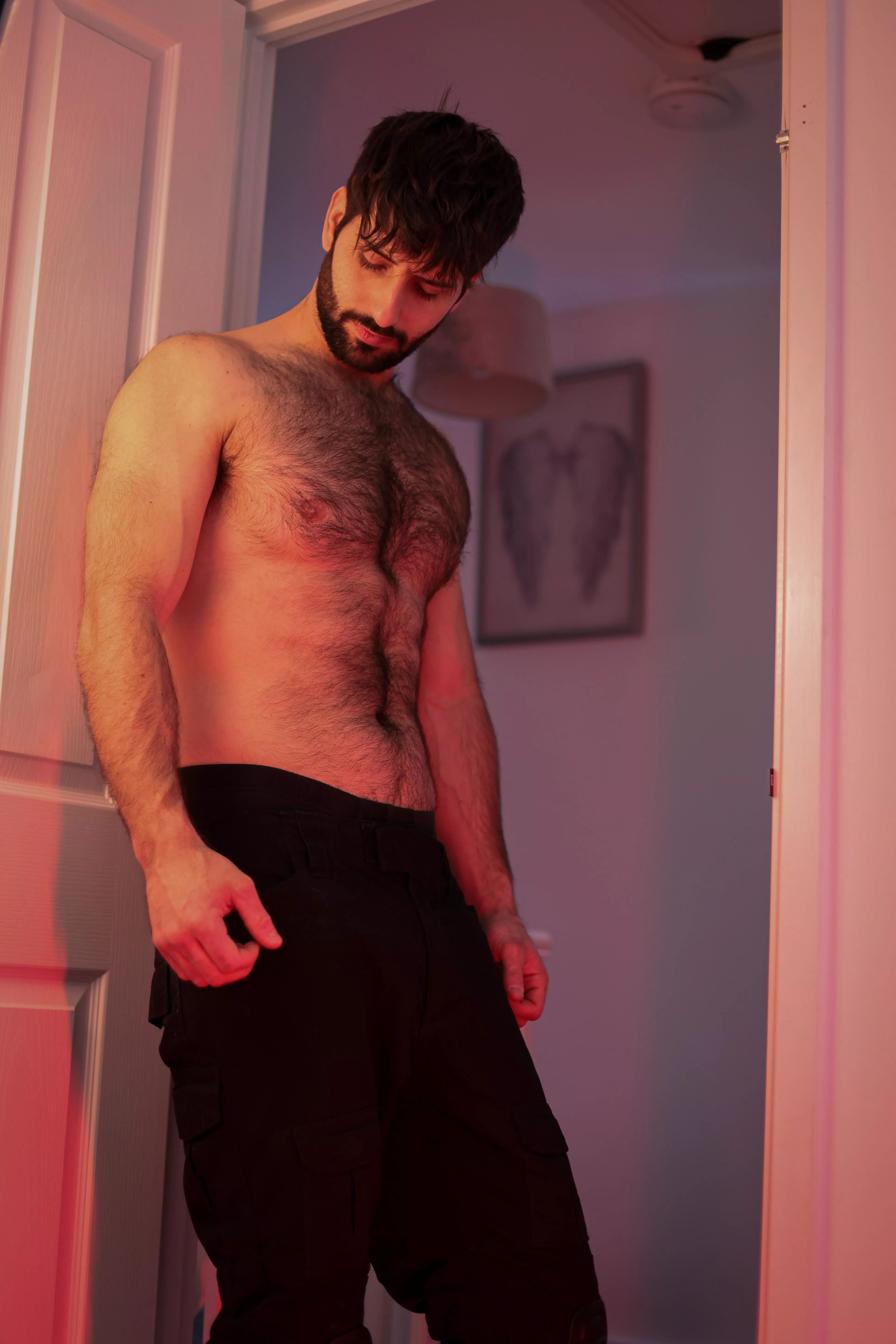 Chest coverage with a thick midriff going down