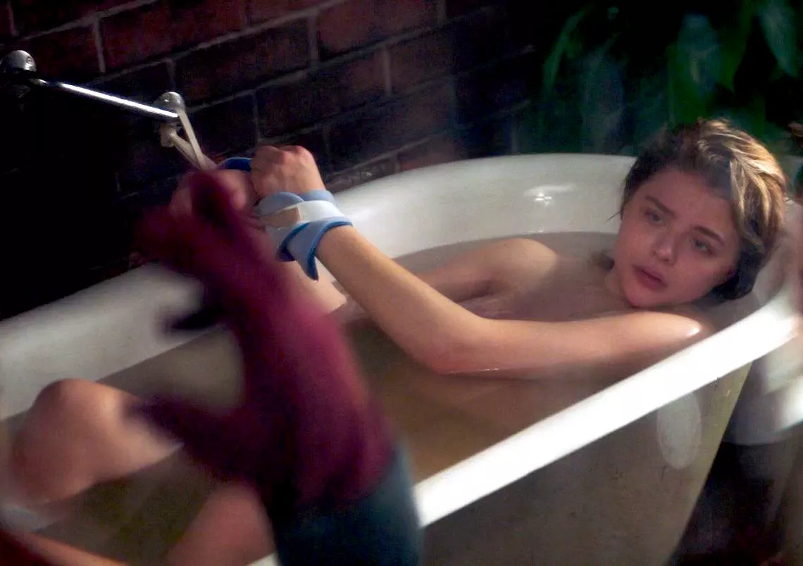 Chloe Moretz in the bath