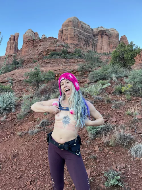 Flashing at Cathedral Rock, Sedona