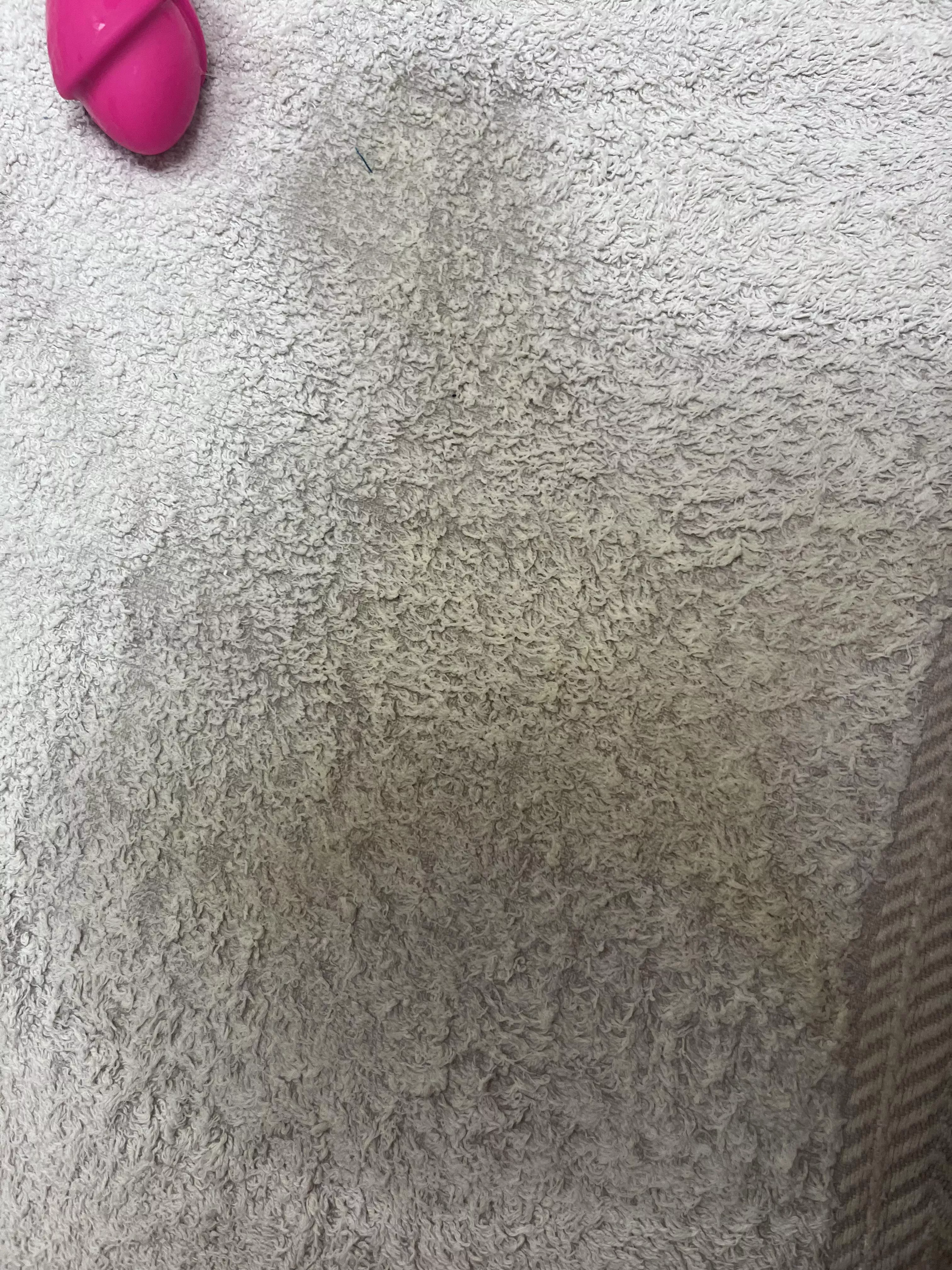 Glad I put down a towel