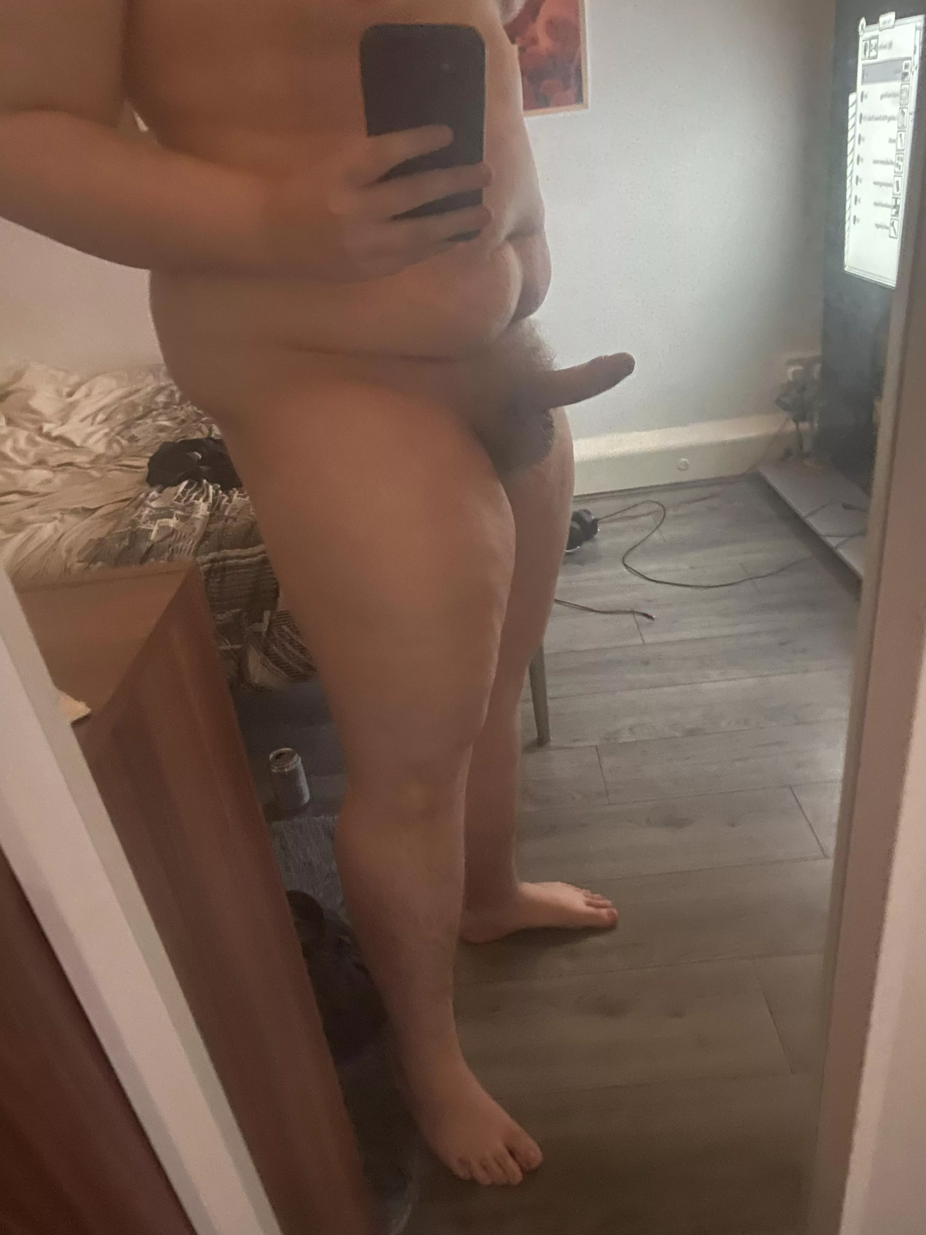 Got a new mirror, let’s move my bed and watch us fuck in it