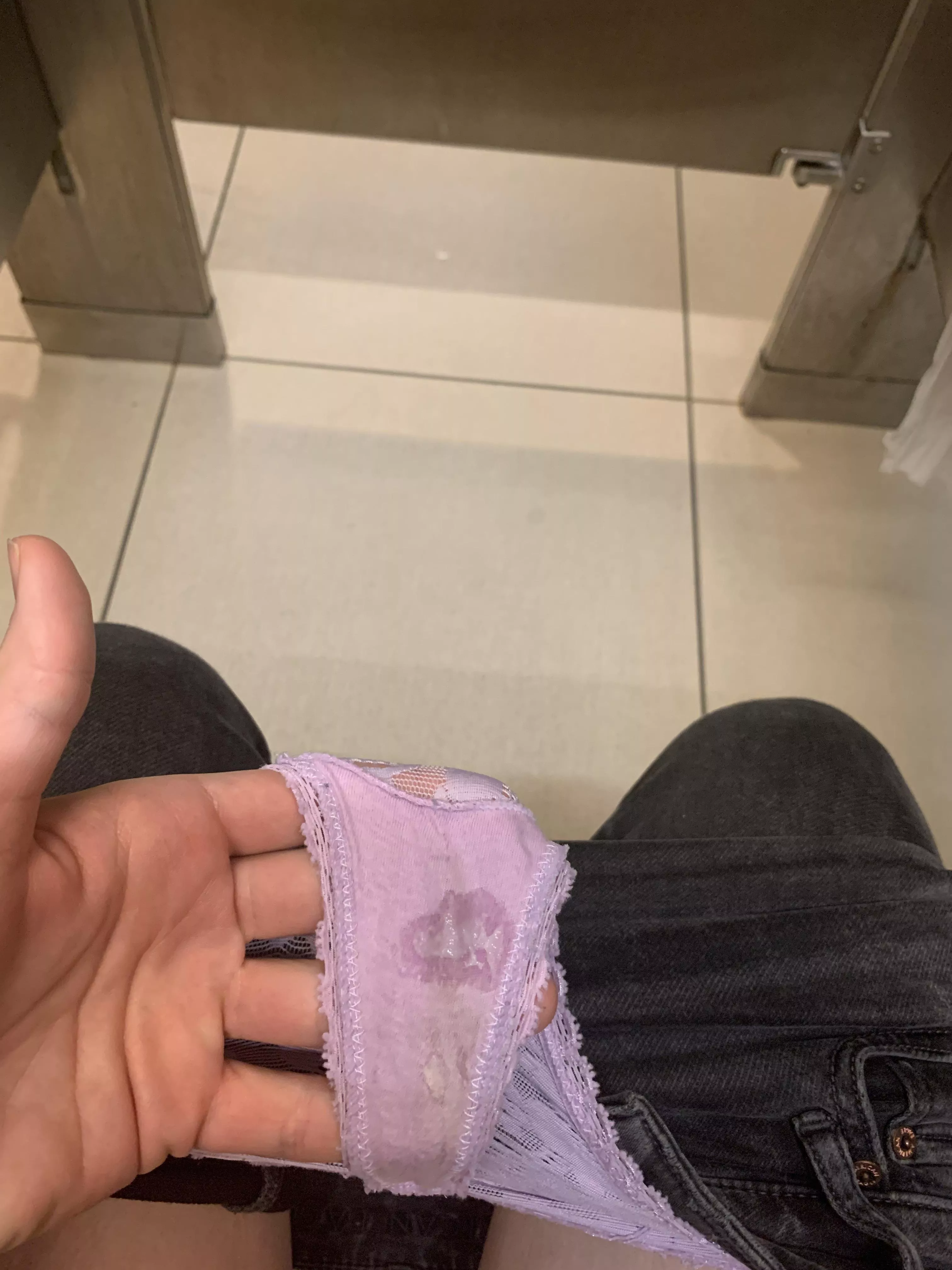 Got just a little wet at the mall 🤭