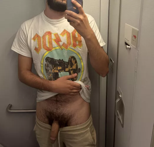 Had to let it out in the airplane bathroom