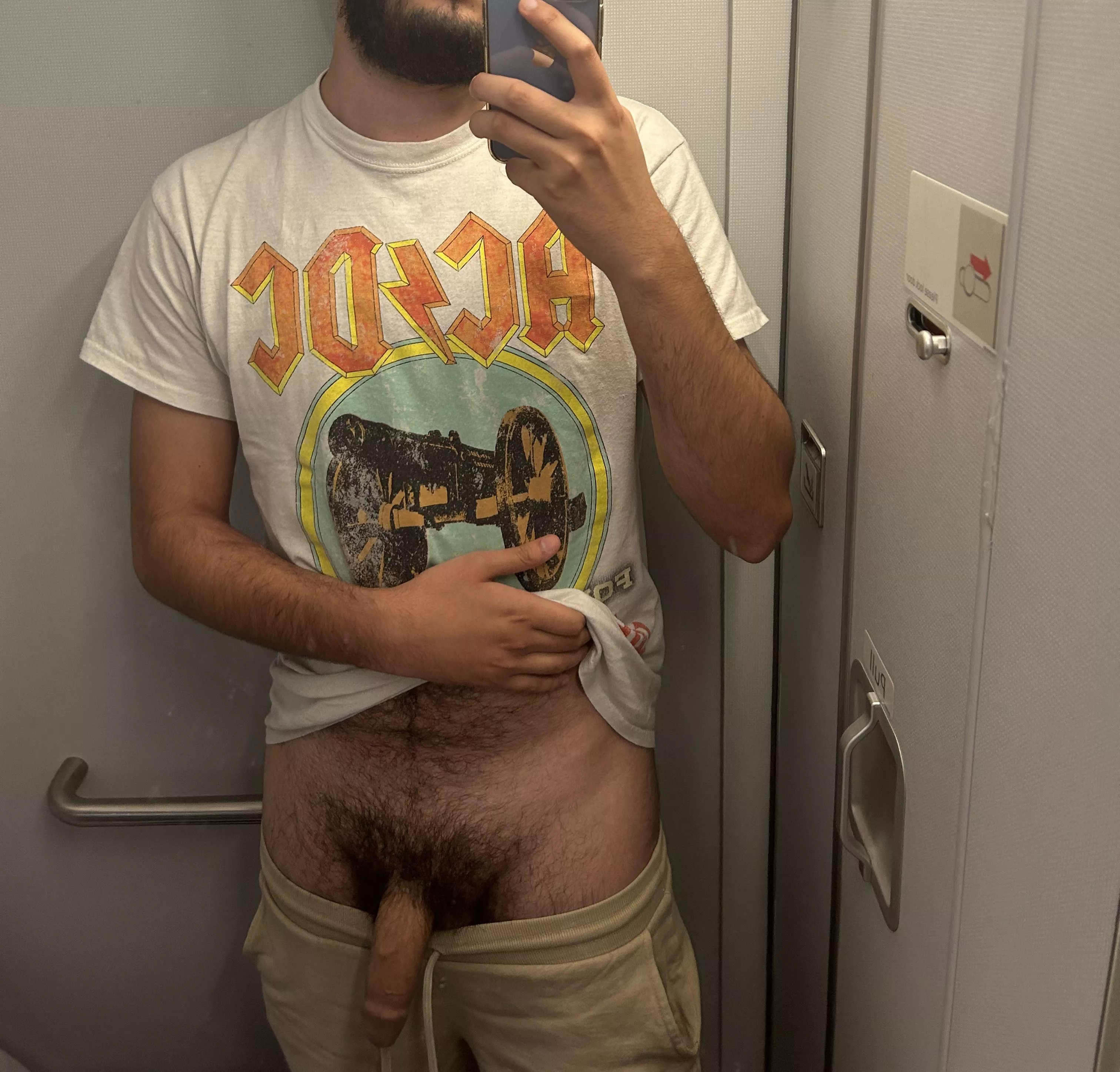 Had to let it out in the airplane bathroom