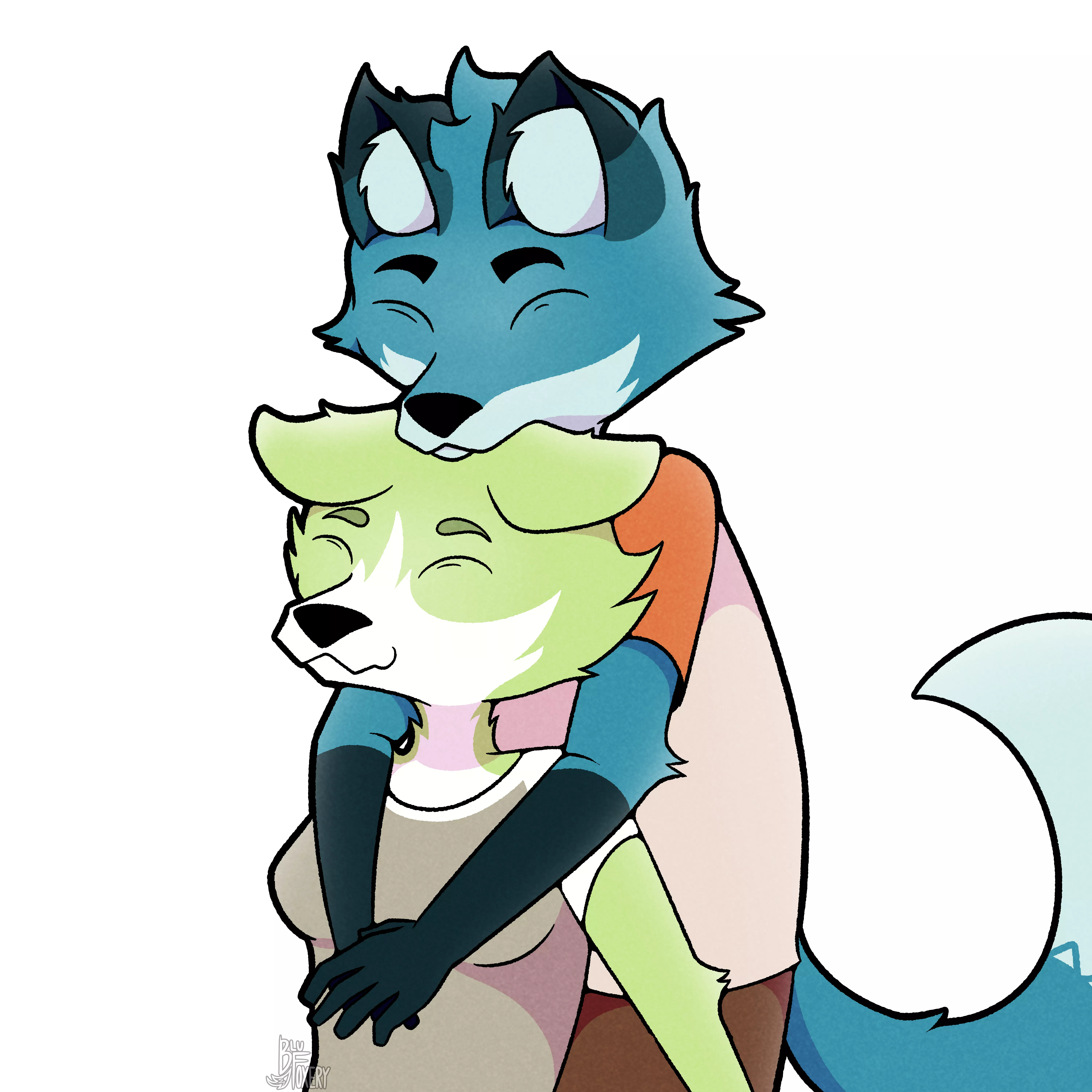 Hugs (Drawn By Me)