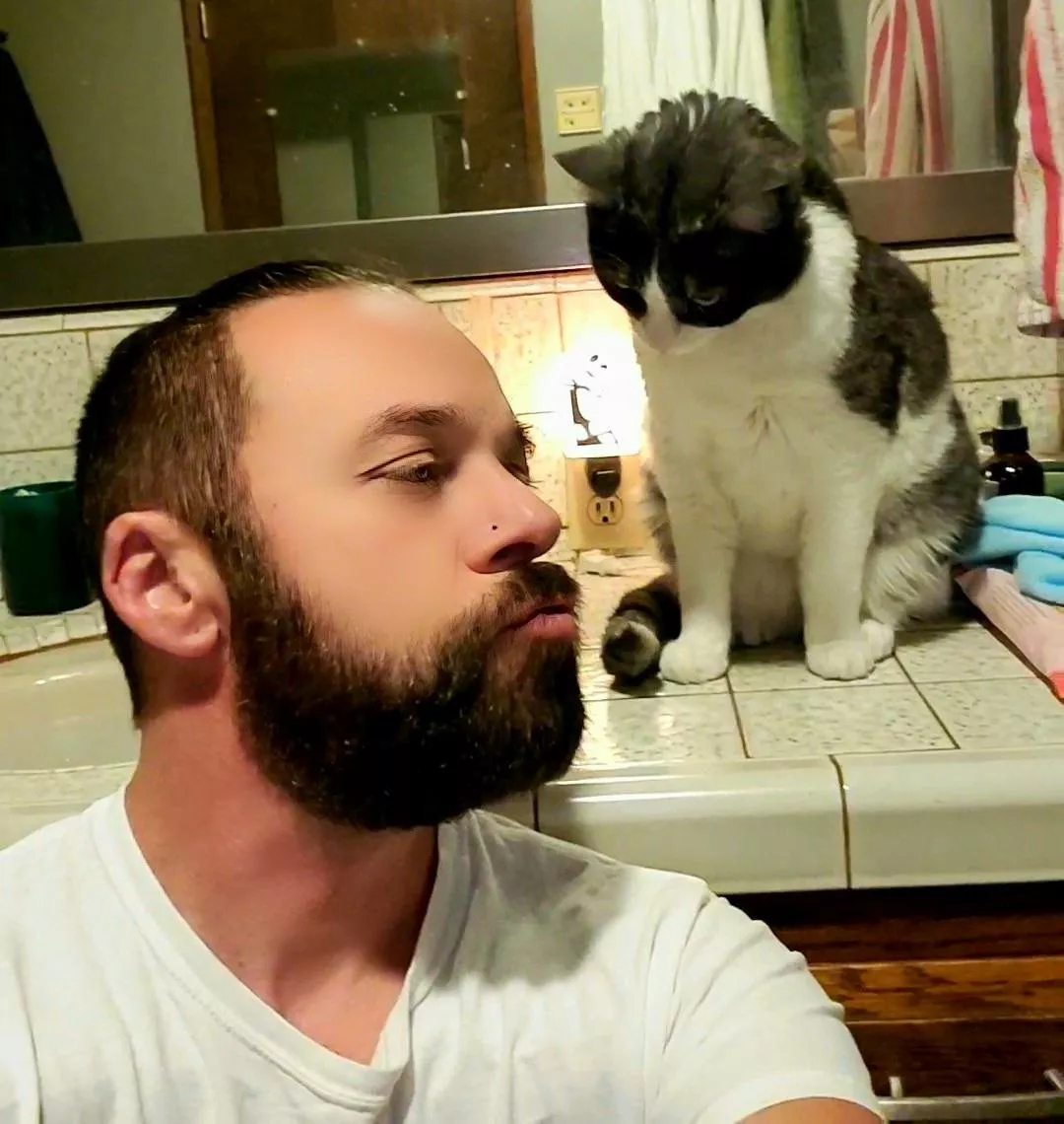 Just waiting on some kitty kisses.