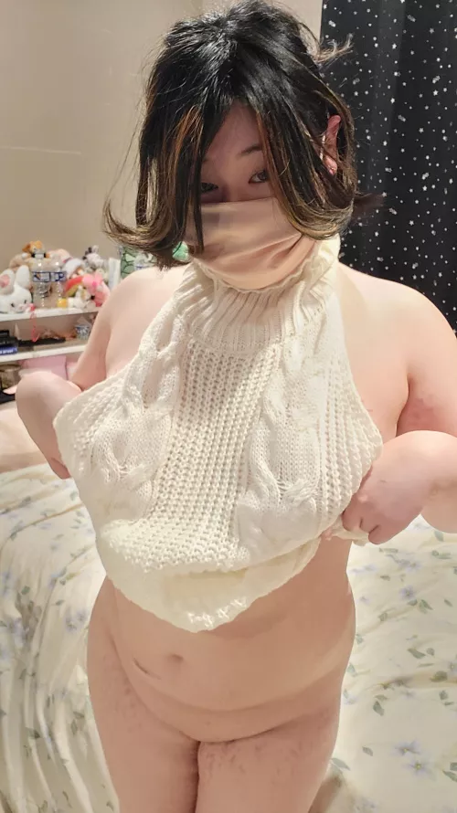 keep the sweater on or off while you're breeding me