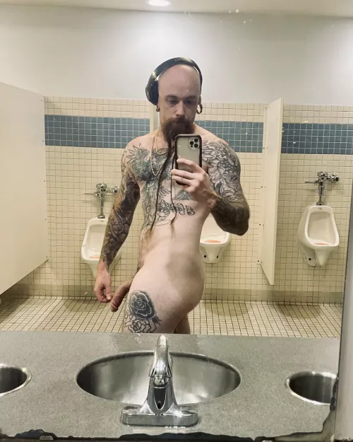 [M] in the gym locker room