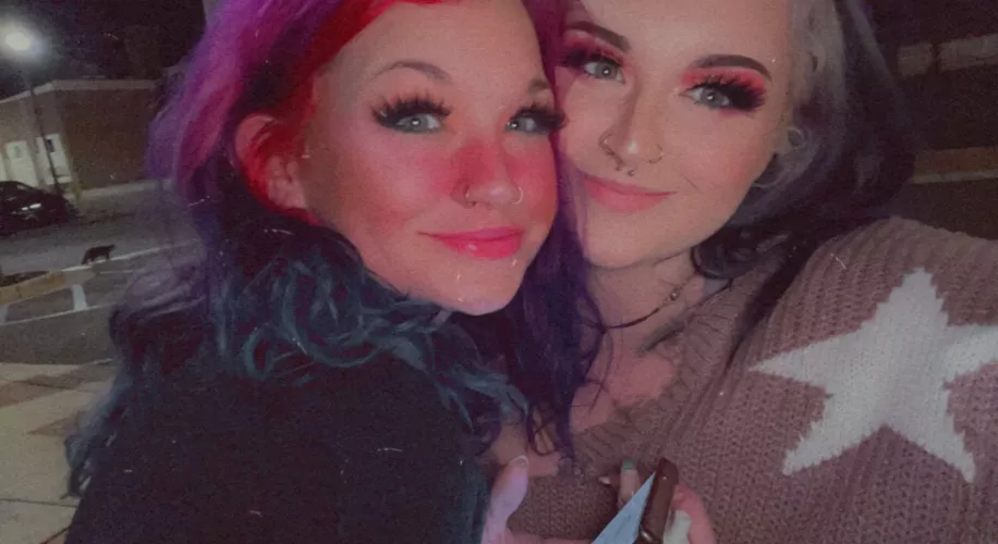 night out at the bar with my bestie girl