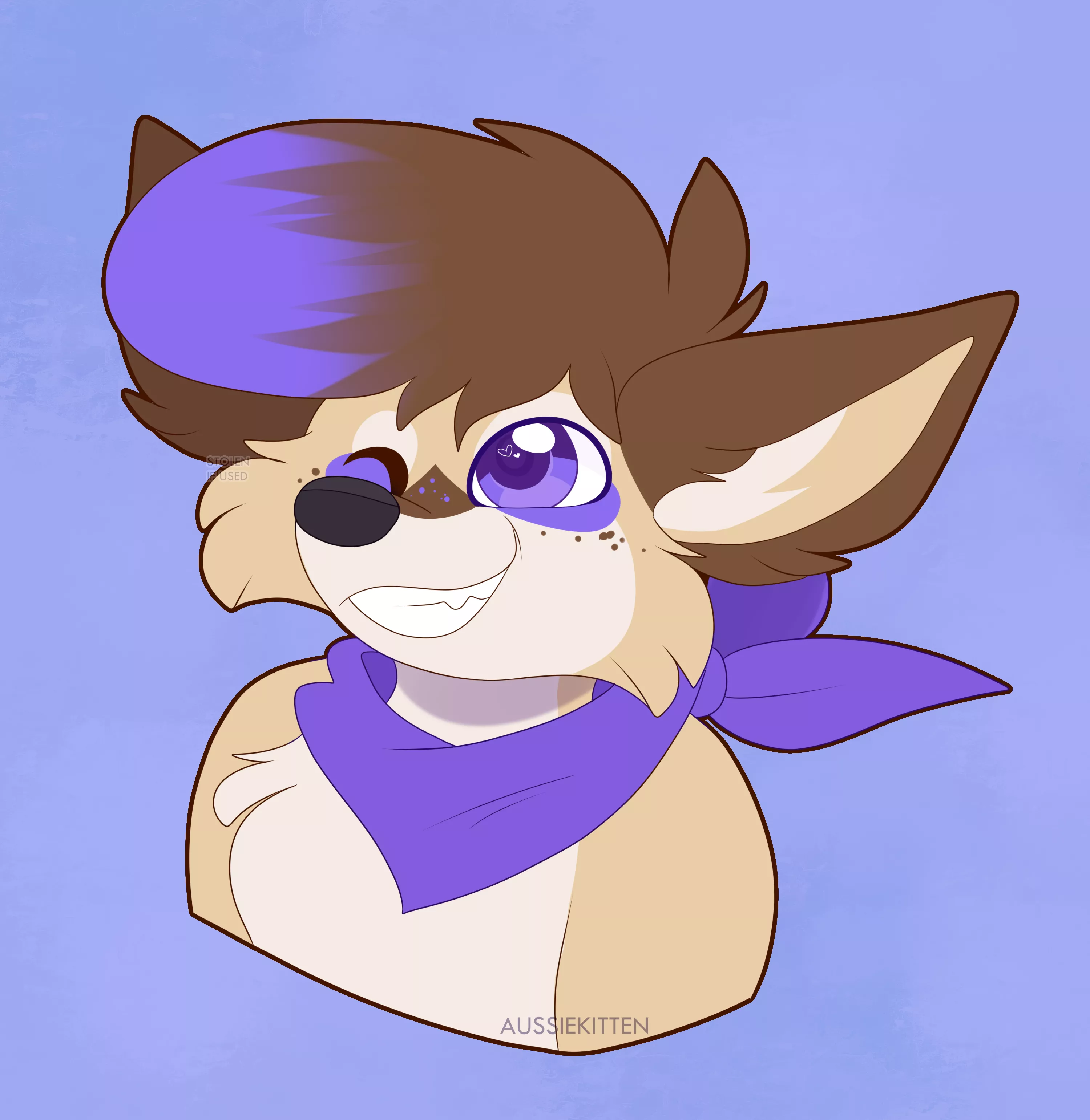 Pompadour fox! 😍🦊| [Art by me @aussie_kitten | gift for @ThatJasperFox ]