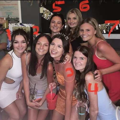 Rank these 7 college sluts
