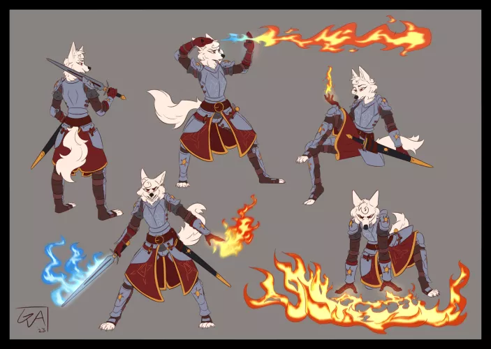 Some pose sketches of my character, Lady Mara :D (Armor design is WIP) - Art by me 🍪 (@ArtsGalinn on Twitter)