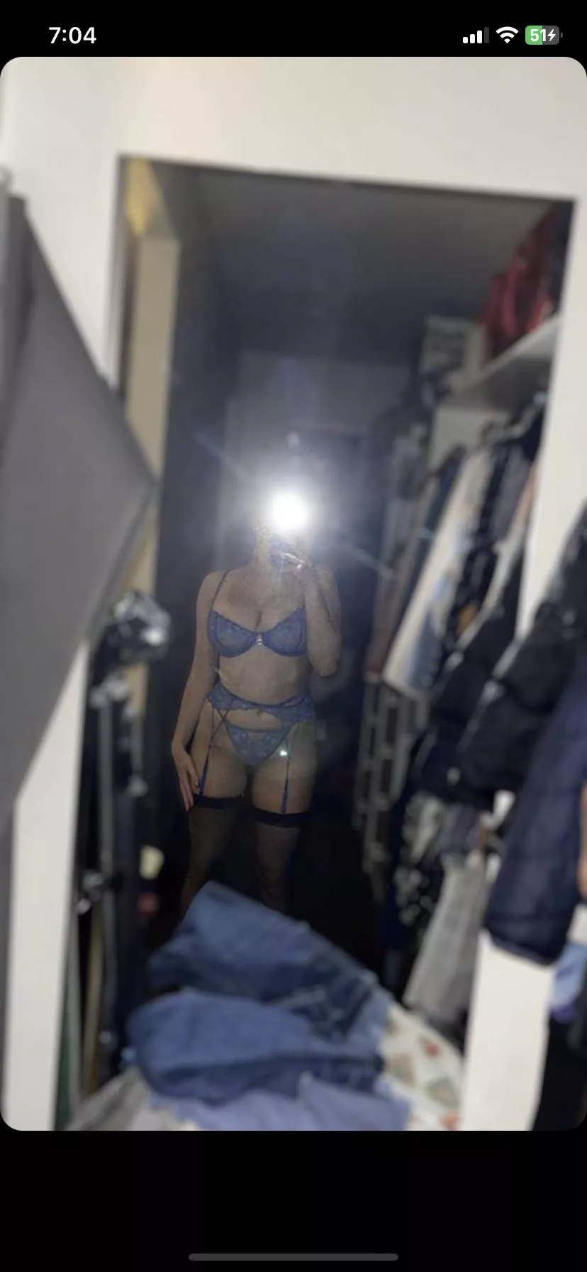 Someone said I look good in blue, is it true?