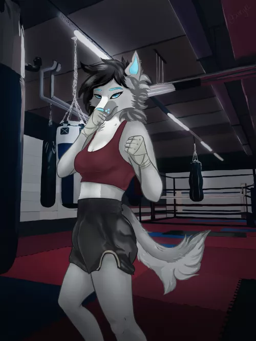 The first rule of Fight Club is you do not talk about Fight Club {..} Do you want me to draw your fursona as a member? (art by me for u/Keduwu)