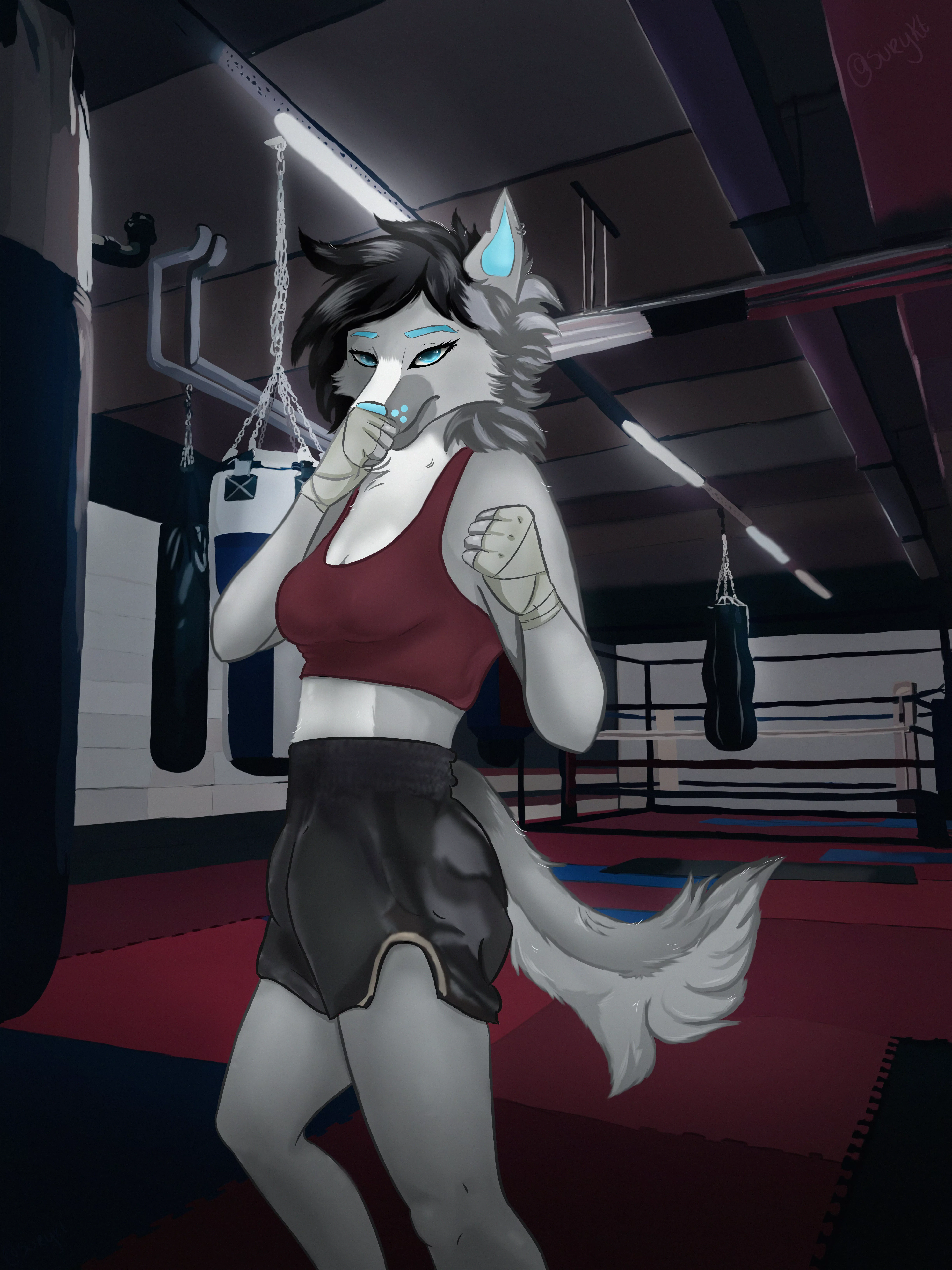 The first rule of Fight Club is you do not talk about Fight Club {..} Do you want me to draw your fursona as a member? (art by me for u/Keduwu)