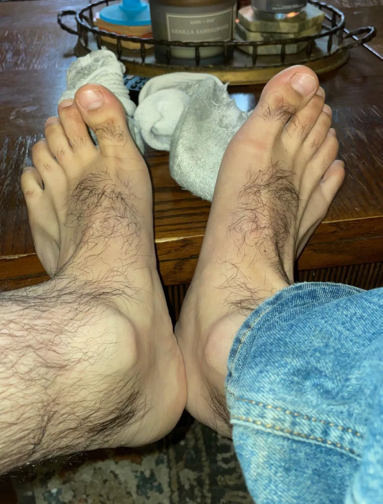 These socks are getting a little musky…anyone into trading socks and undies ? 😈