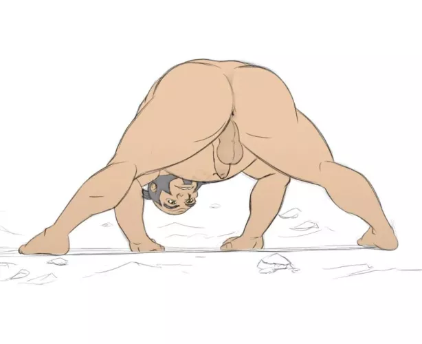 Uncle Iroh doing some stretches (Aizenhower)