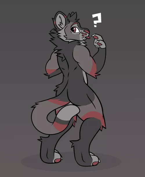 What? Me? Can't be. (Art by @LakkiTheFox)