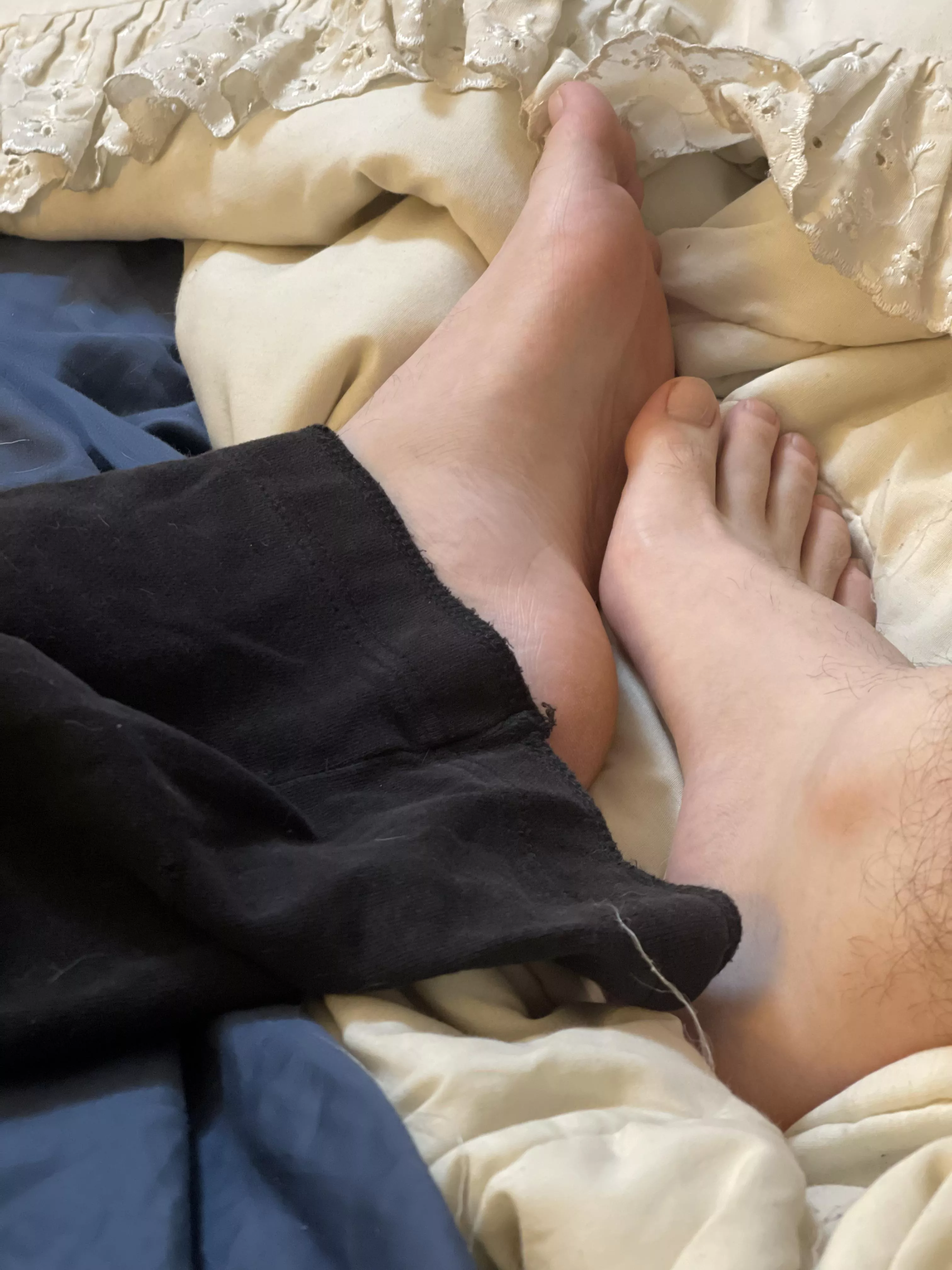 Who wants to put there dick between these soft soles?