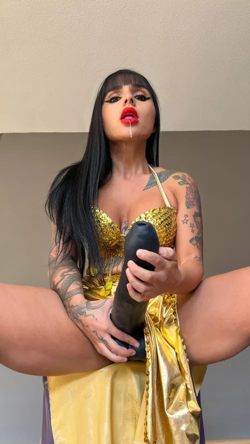 Why start on a small dildo if you can get fucked by this BBC