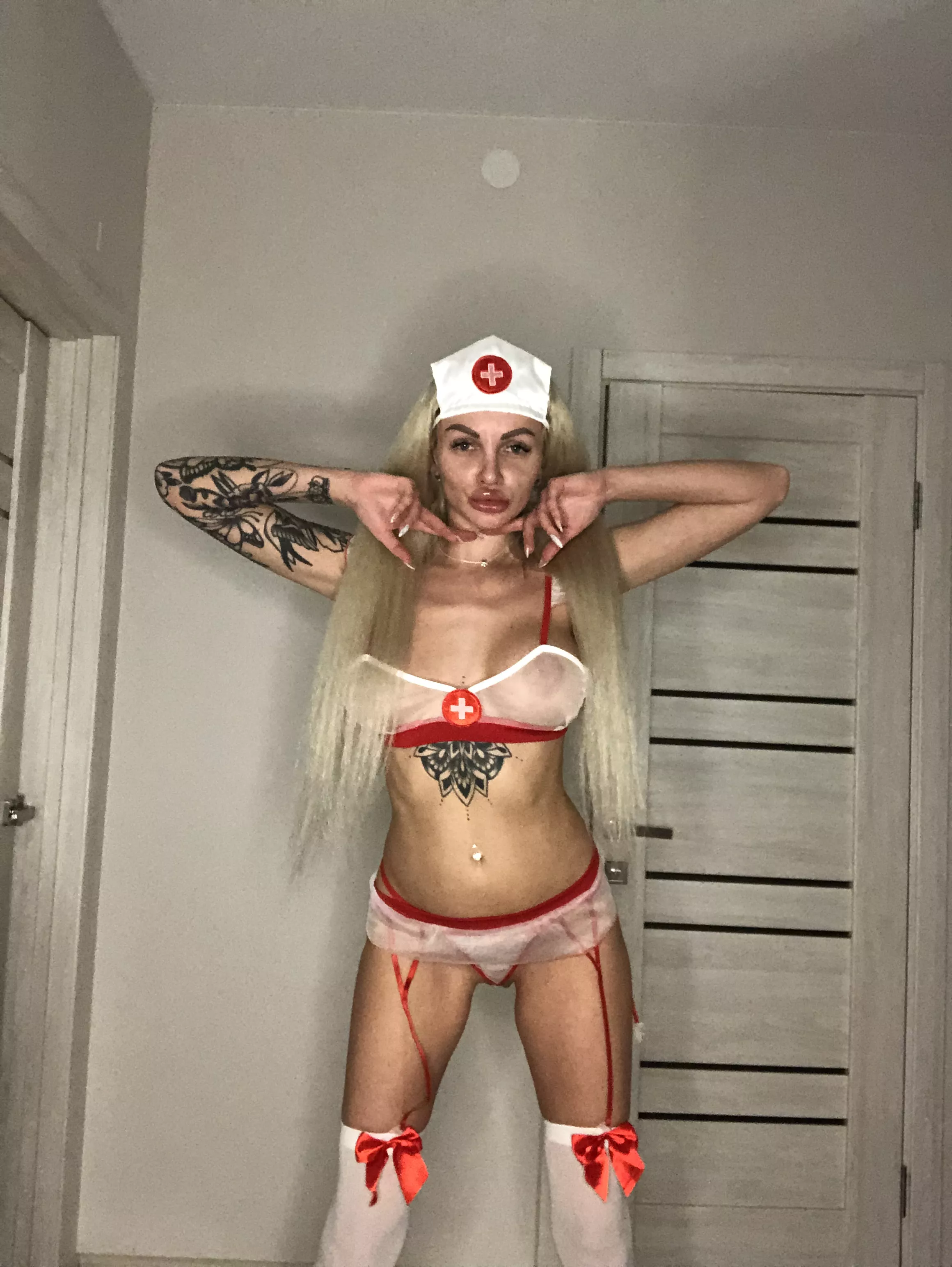 Would you pretend to be sick if the nurses were like that? / Free OF Link in Comments /😘