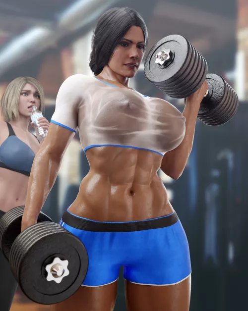 WW getting her sweaty pump on (Batesz) [DC]