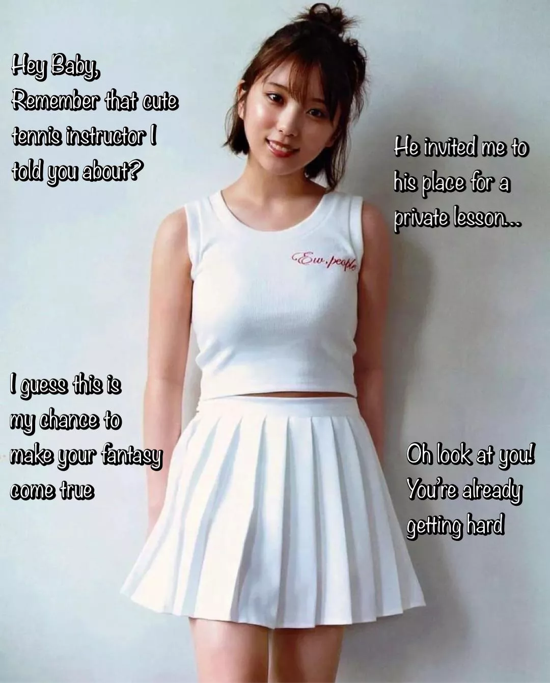 You knew those tennis lessons would pay off