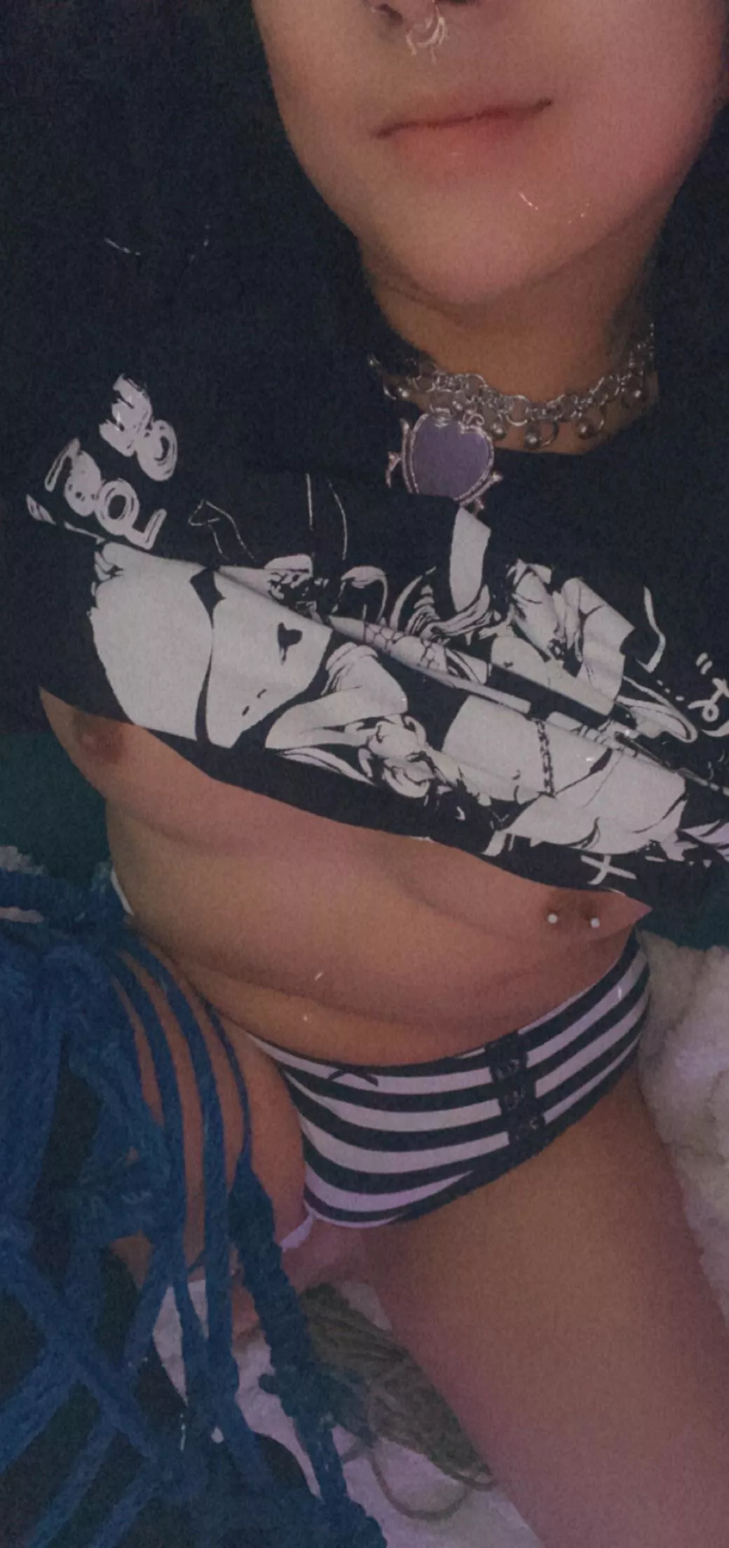 Your emo rope bunny is ready to play and please 🖤😈🧶🐰