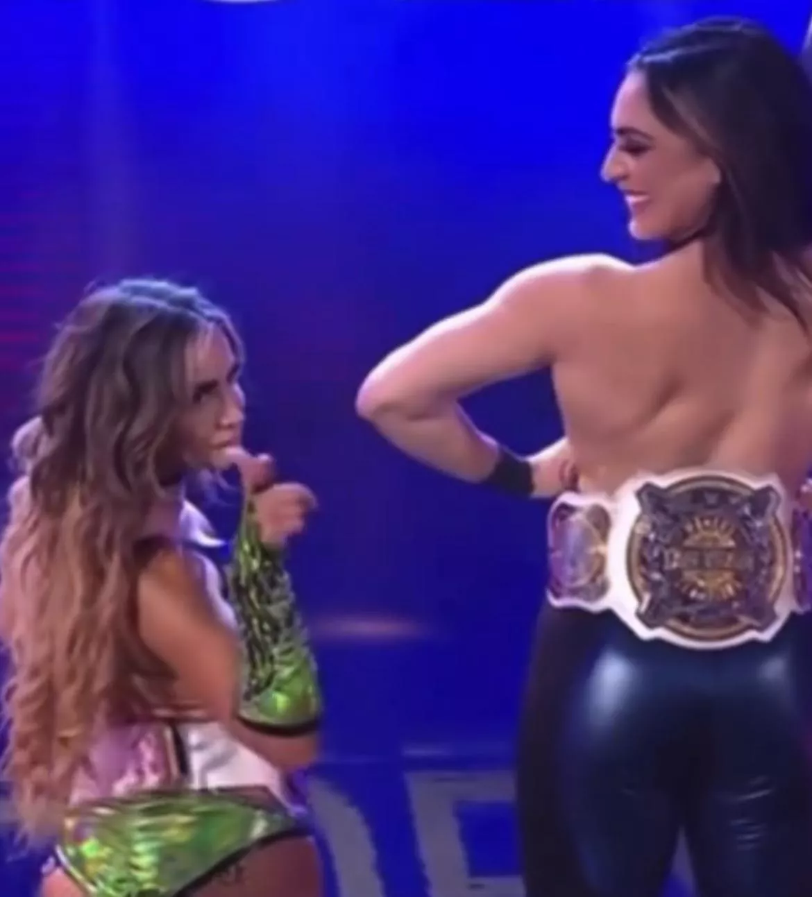 Aliya and Raquel from wwe