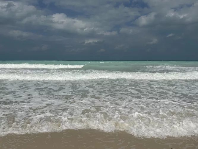 Beautiful weather at Saadiyat beach