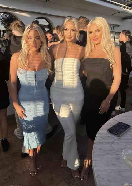 Blonde trio