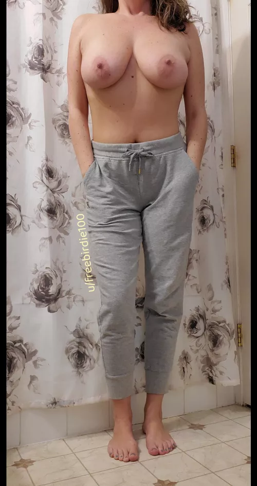 Bonuses of working from home: 1) wearing sweats 2) taking orgasm breaks [F42]