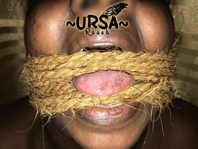 Did the rope made her tongue itchy? IDK I just heard her moan! 😌