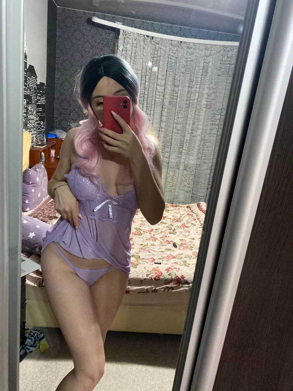 Do you prefer to see my sexy panties on your floor?:)