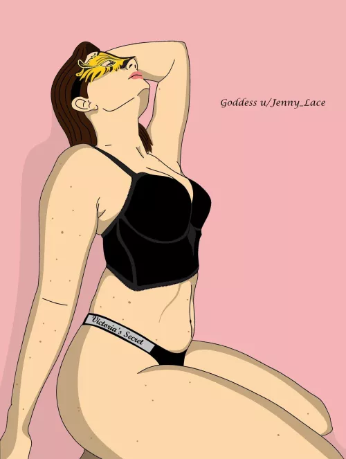 Drawing of u/Jenny_Lace, by me