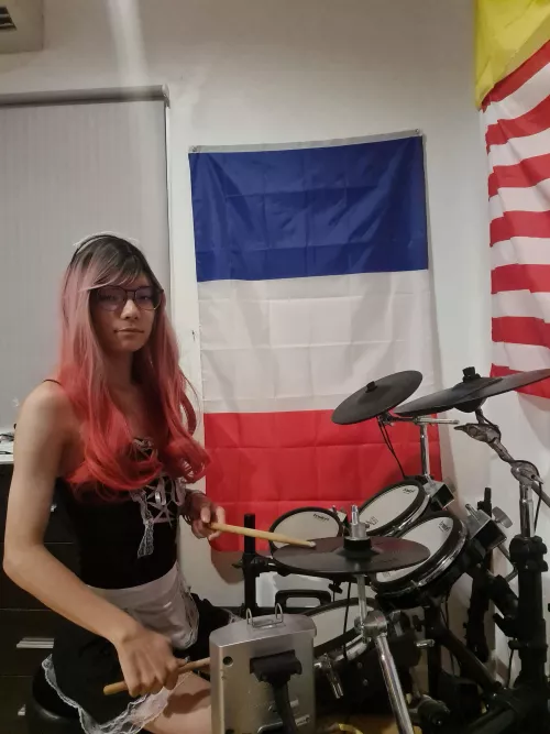 Femboy drummer