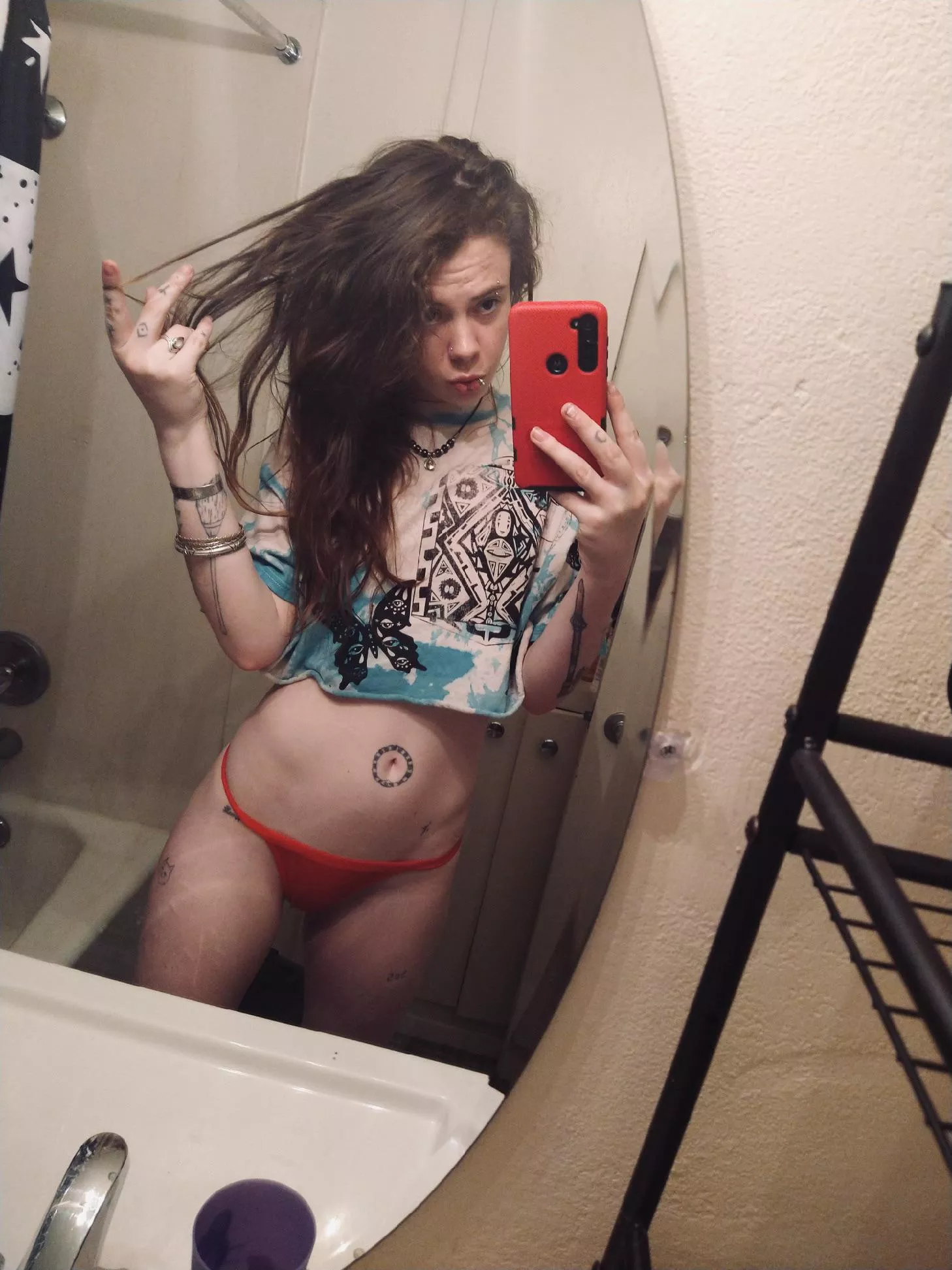 I could crush your tiny brain between these thighs. [domme]