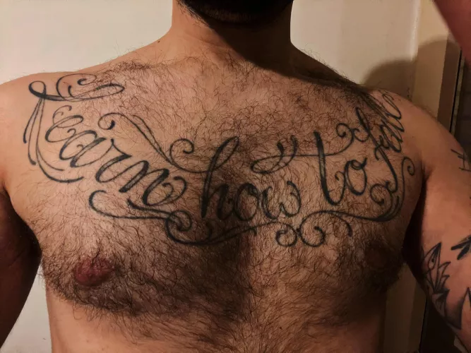 I have a hairy chest