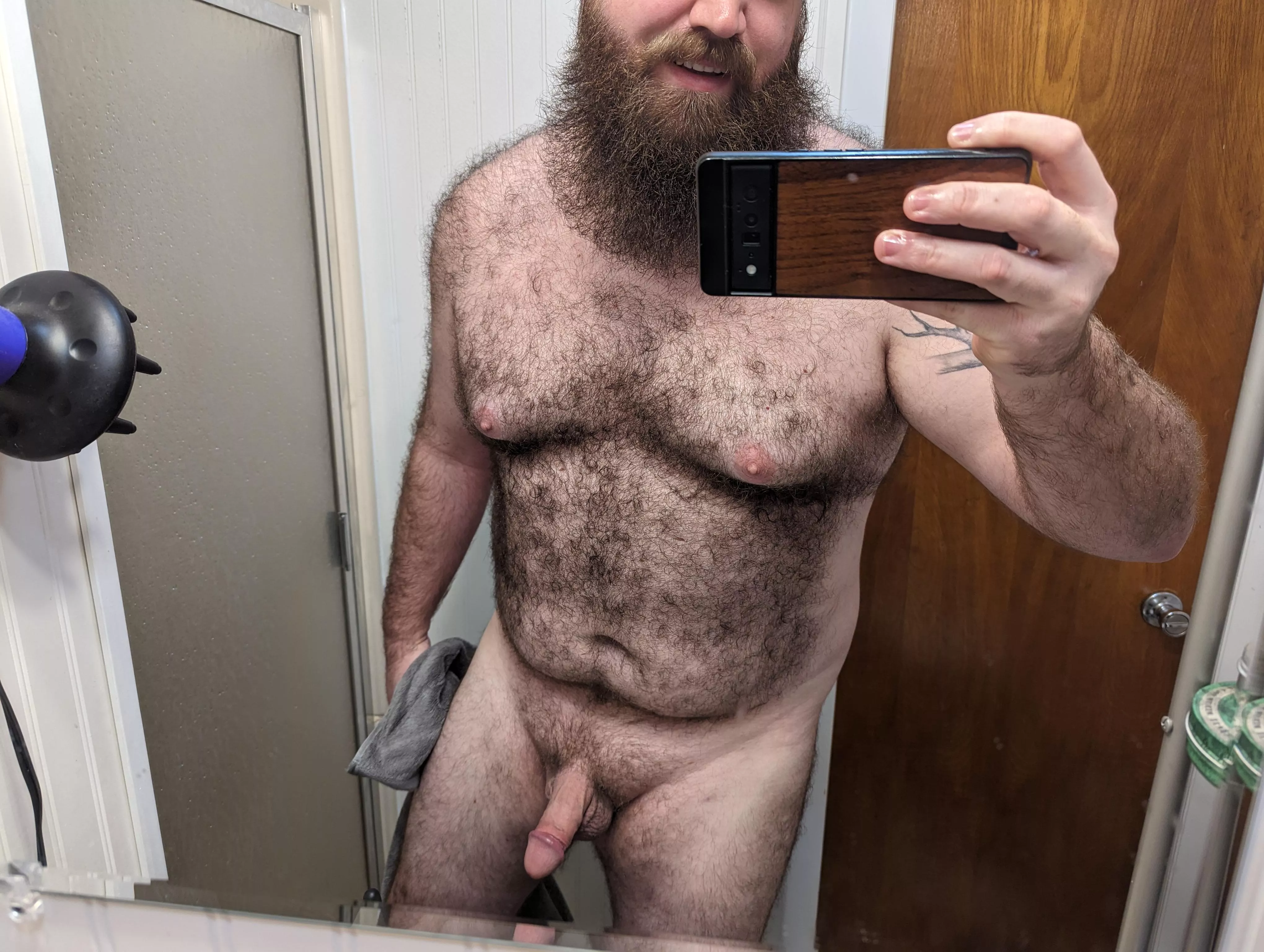 Just got out of the shower, are we going to get dirty again? 😏😈