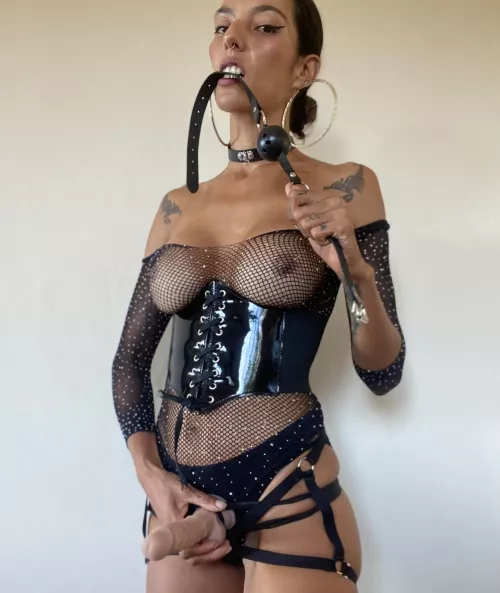 Lay down , open wide and let mommy teach you